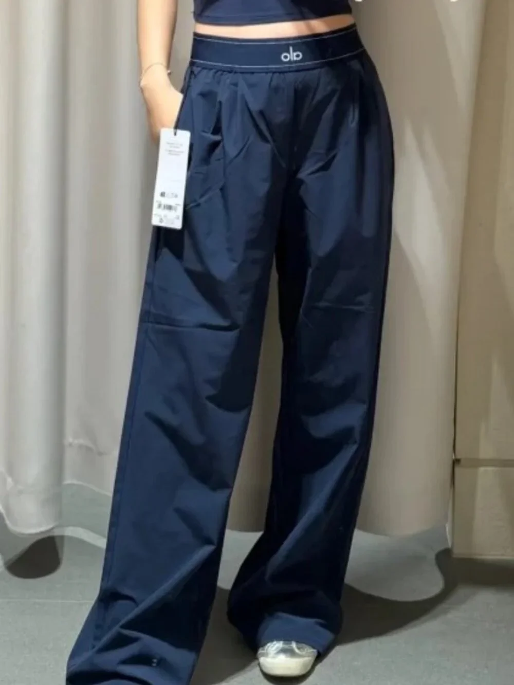 💙 NWT Alo Yoga Suit Up Trouser Navy Regular 30
